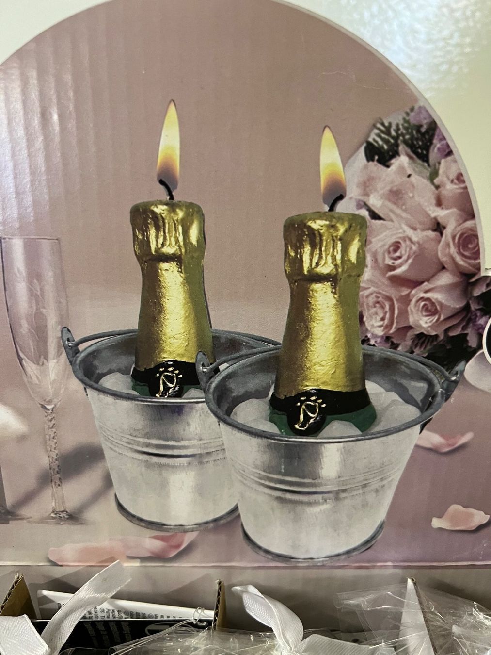 Hochzeitskerzen Champagner